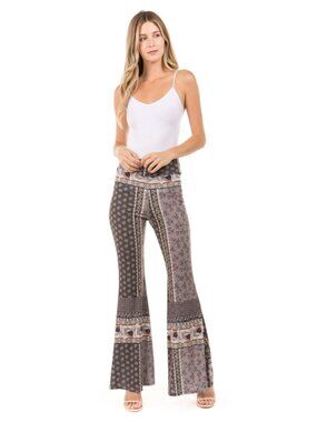 Grey Multi Print Pant